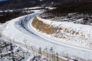 Миллионная выемка под главный путь глубина 17 м